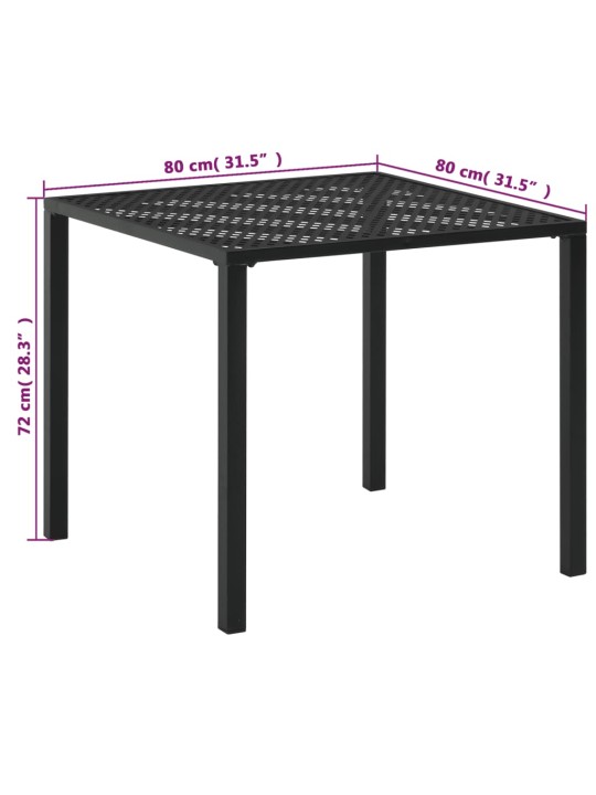 3-osainen Bistrosarja Teräs musta