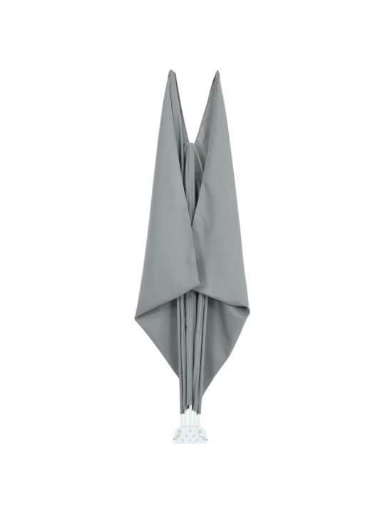 Kokoontaittuva terassin sivumarkiisi harmaa 240x160 cm