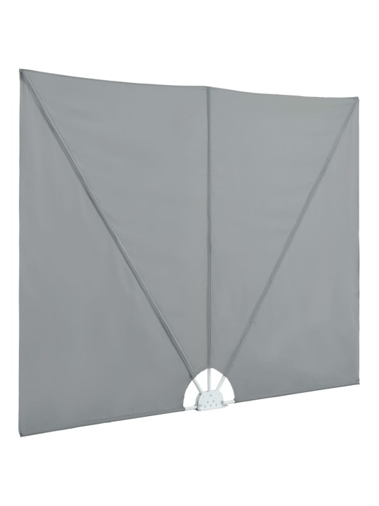 Kokoontaittuva terassin sivumarkiisi harmaa 300x150 cm