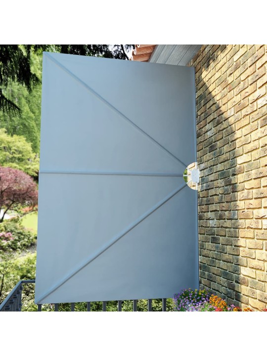 Kokoontaittuva terassin sivumarkiisi harmaa 300x200 cm