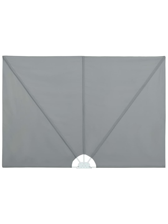 Kokoontaittuva terassin sivumarkiisi harmaa 400x200 cm