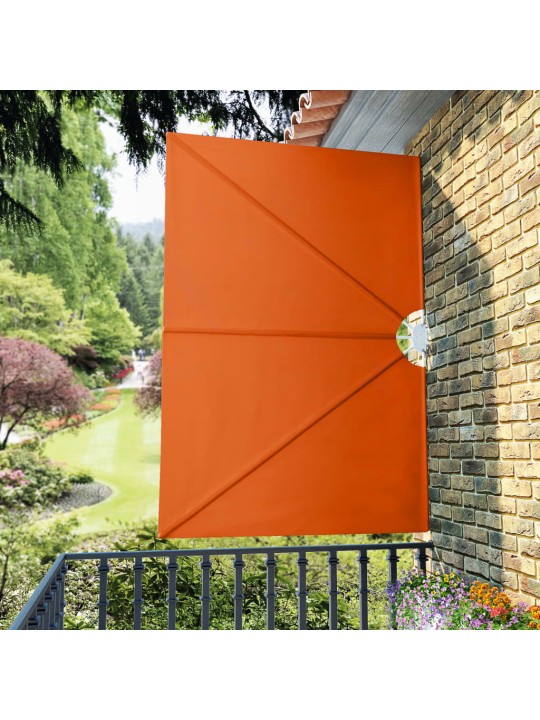 Kokoontaittuva terassin sivumarkiisi terrakotta 240x160 cm