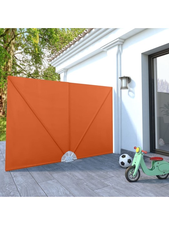 Kokoontaittuva terassin sivumarkiisi terrakotta 240x160 cm