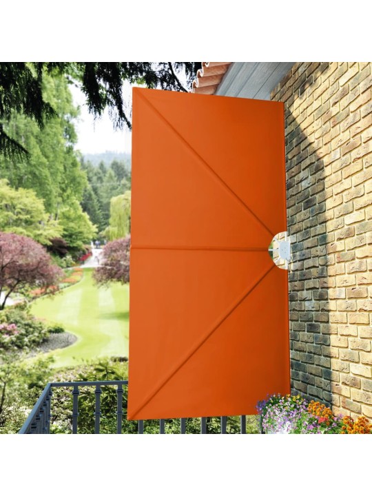 Kokoontaittuva terassin sivumarkiisi terrakotta 300x150 cm