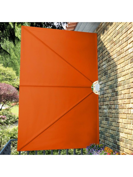 Kokoontaittuva terassin sivumarkiisi terrakotta 300x200 cm
