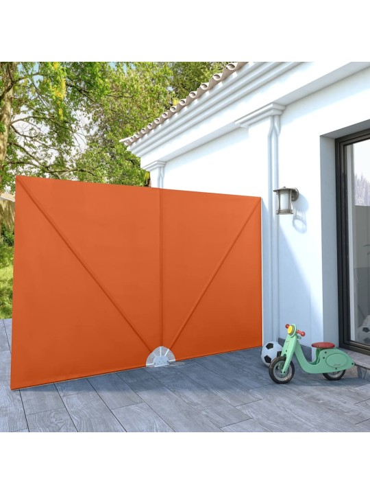 Kokoontaittuva terassin sivumarkiisi terrakotta 300x200 cm