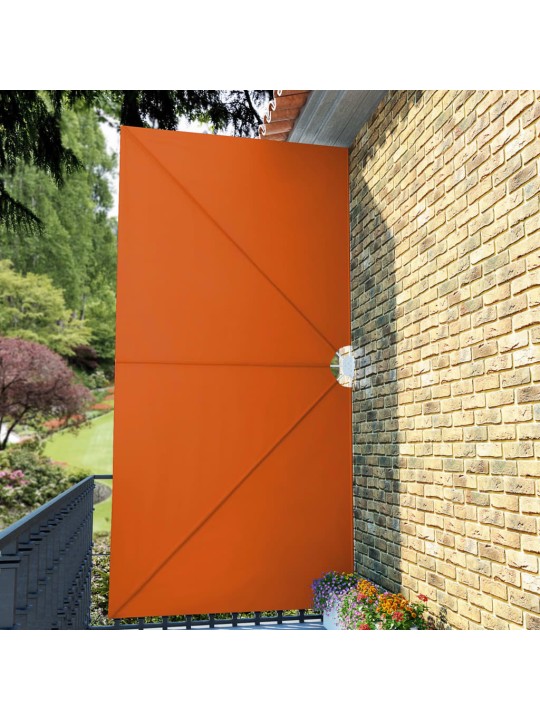 Kokoontaittuva terassin sivumarkiisi terrakotta 400x200 cm