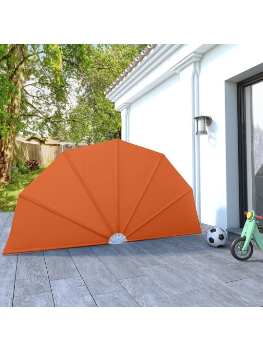 Kokoontaittuva terassin sivumarkiisi terrakotta 160 cm