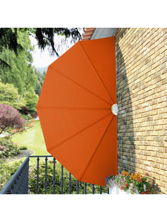Kokoontaittuva terassin sivumarkiisi terrakotta 200 cm