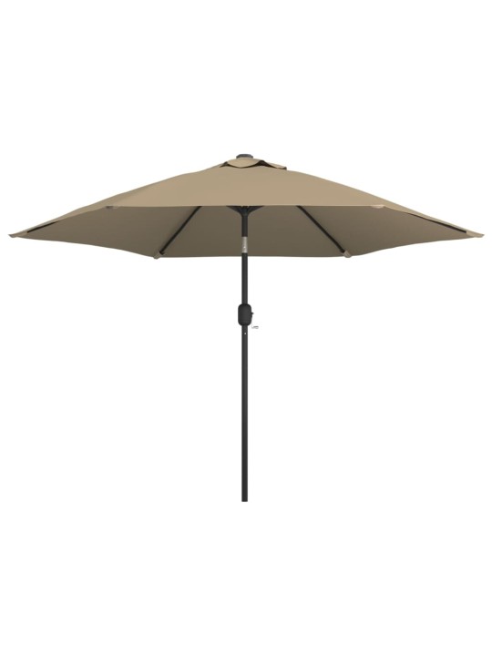 Aurinkovarjo metallirunko 300 cm harmaanruskea