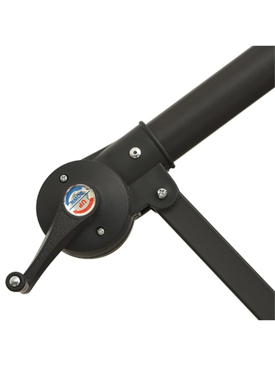 Aurinkovarjo cantilever led ja terästolppa 350 cm hiekka