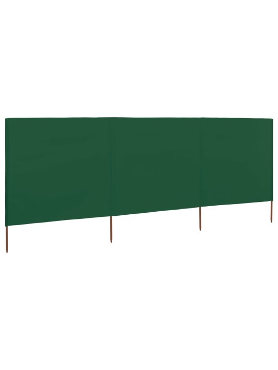 Tuulensuojakangas 3 paneelilla 400 x 120 cm vihreä