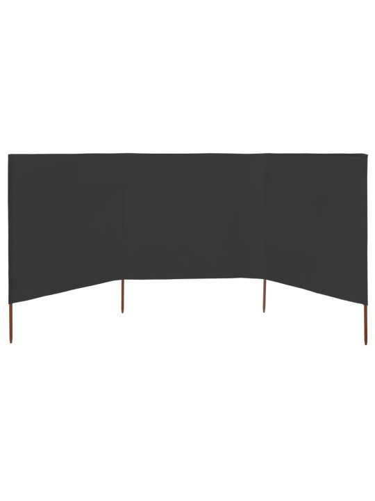 Tuulensuojakangas 3 paneelilla 400 x 120 cm antrasiitti