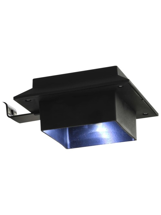 Ulkoaurinkokennovalaisin 6 kpl LED neliö 12cm musta