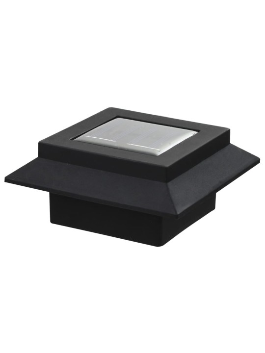 Ulkoaurinkokennovalaisin 6 kpl LED neliö 12cm musta