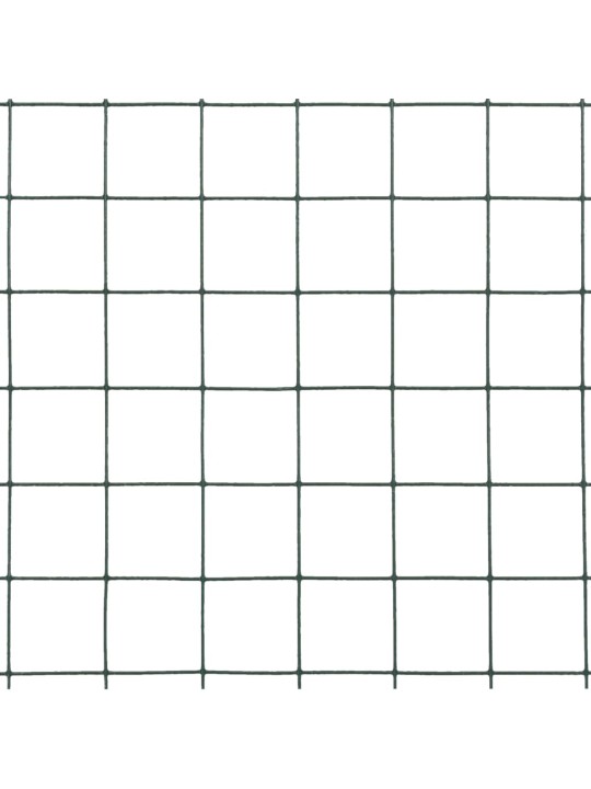 Kanaverkko teräs pvc pinnoitteella 25x1,5 m vihreä