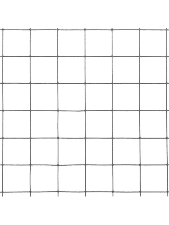 Kanaverkko teräs pvc pinnoitteella 10x1,5 m harmaa