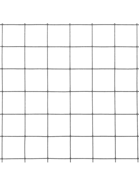 Kanaverkko teräs pvc pinnoitteella 25x1,5 m harmaa