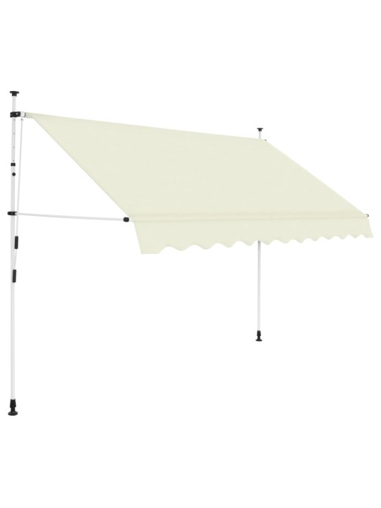 Manuaalisesti sisäänkelattava markiisi 250 cm kerma