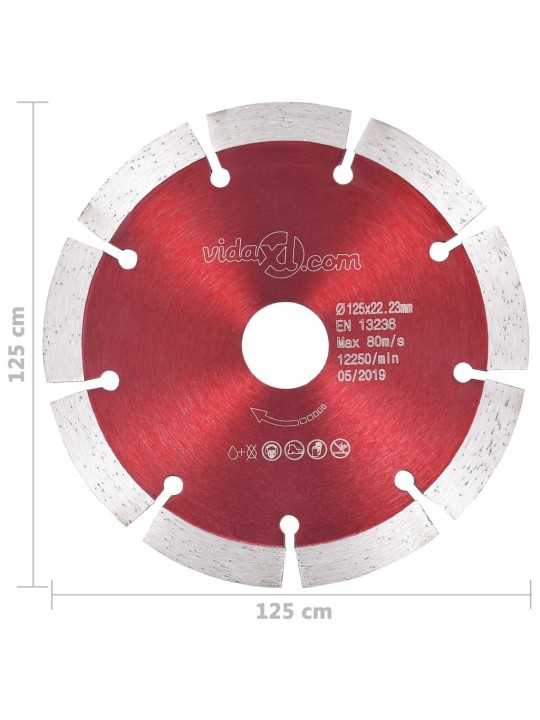 Timanttikatkaisulaikat 2 kpl teräs 125 mm