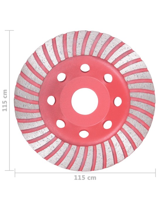 Timantti-kuppihiomalaikka turbolla 115 mm