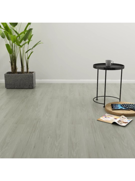 Itsekiinnittyvä lattialankku 4,46 m² 3mm PVC harmaa