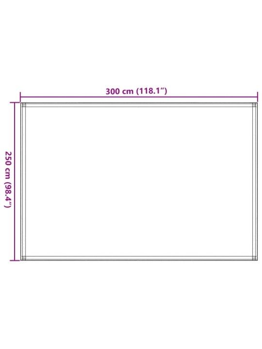 Telttamatto 250x300 cm HDPE vihreä