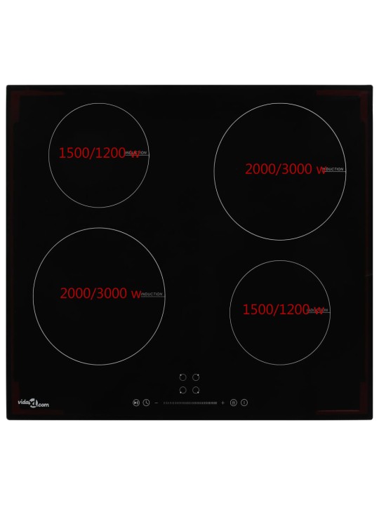 Induktioliesi 4 poltinta kosketushallinta lasi 7 000 W