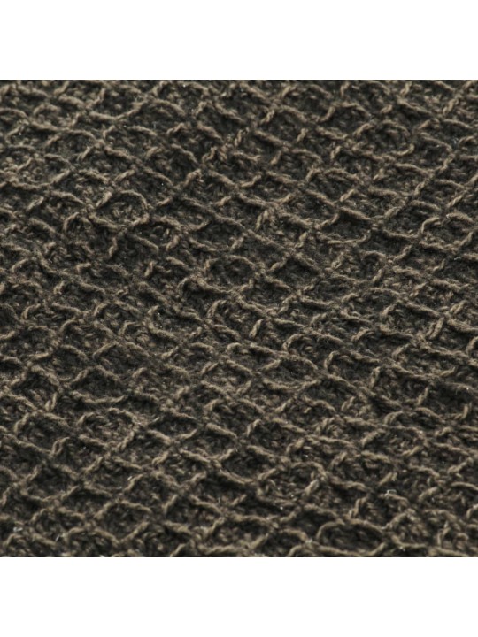 Viltti puuvilla 125x150 cm antrasiitti/ruskea