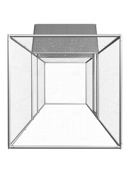 Kanahäkki 5x1x1,5 m galvanoitu teräs