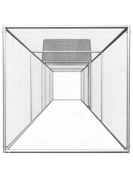 Kanahäkki 9x1x1,5 m galvanoitu teräs