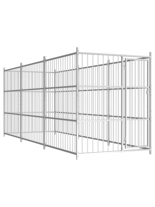 Koiran ulkohäkki 450x150x185 cm