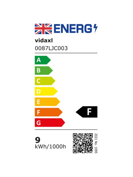 LED-ulkovalo 9 W musta soikea