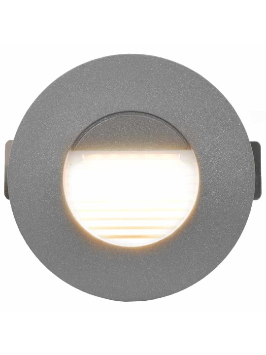 Led-seinävalaisimet ulkotiloihin 6 kpl 5 w hopea pyöreä