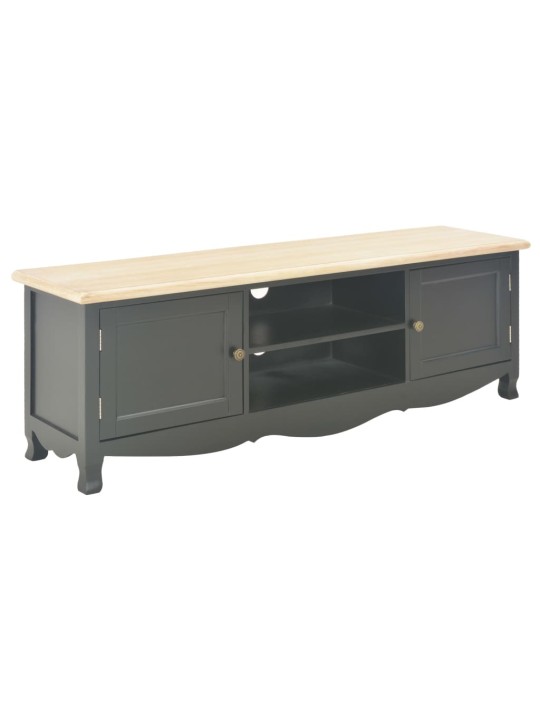 TV-taso musta 120x30x40 cm puu