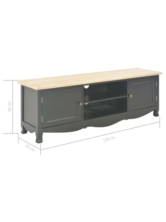 TV-taso musta 120x30x40 cm puu