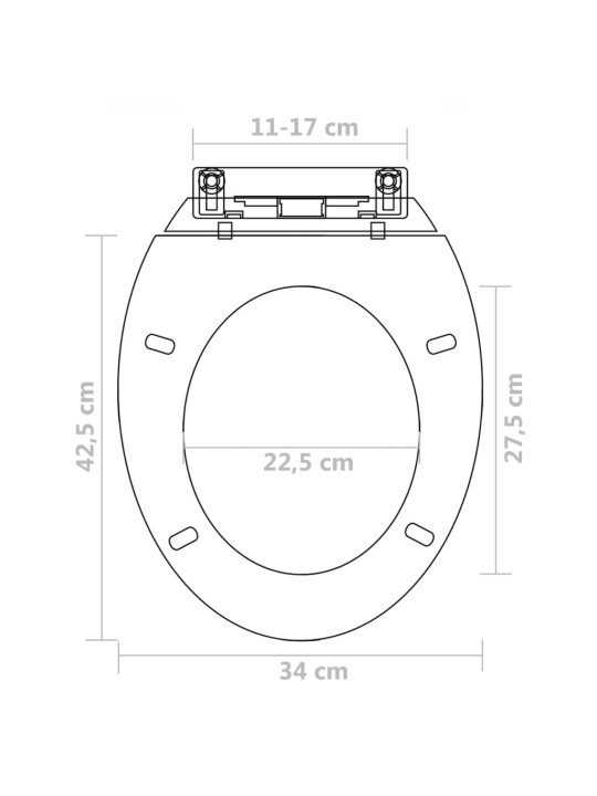 WC-istuimet soft-close kansilla 2 kpl muovi valkoinen