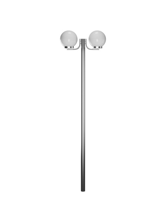 Puutarhalamppu tolpalla 2 valoa 220 cm