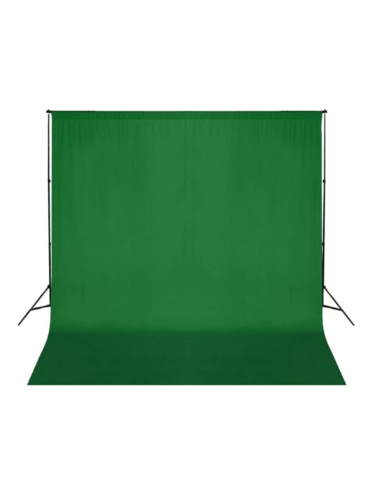 Taustakangas puuvilla chromakey 300x300 cm vihreä