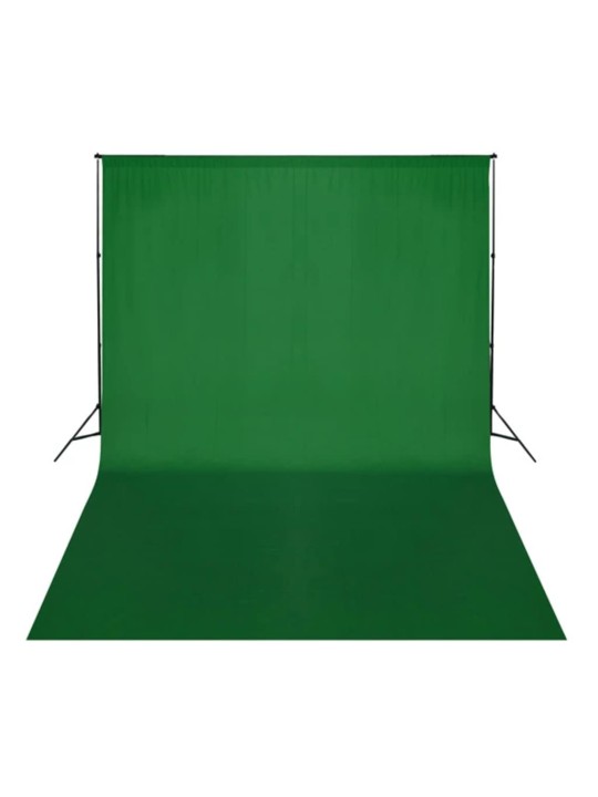 Taustakangas puuvilla chromakey 500x300 cm vihreä