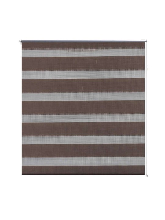 Zebra rullakaihdin 90 x 150 cm kahvinruskea