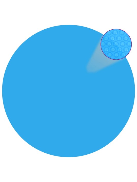 Kelluva Pyöreä PE Uima-altaan Suoja 250 cm Sininen