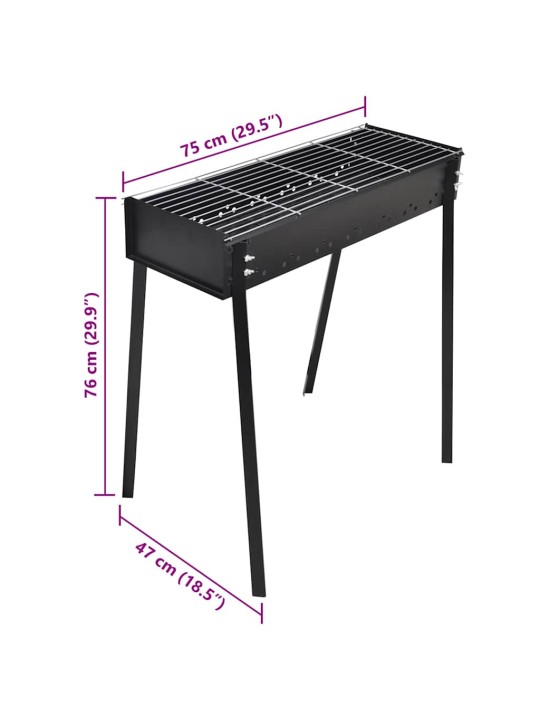 BBQ Hiiligrilli 75 x 28 cm