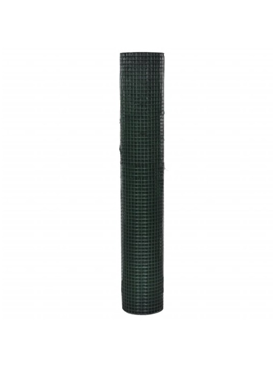 Kanaverkko galvanoitu pvc pinnoitteella 10x1 m vihreä