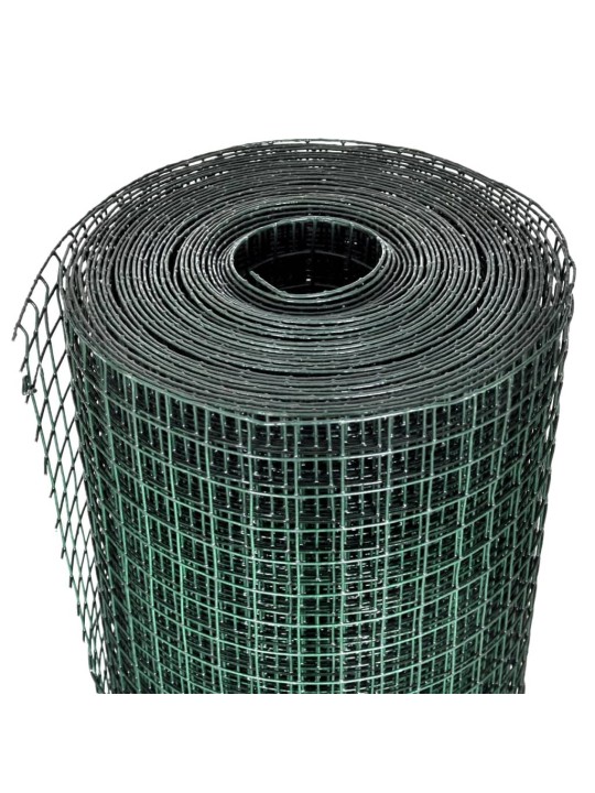 Kanaverkko galvanoitu pvc pinnoitteella 10x1 m vihreä