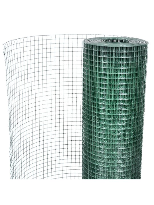 Kanaverkko galvanoitu pvc pinnoitteella 10x1 m vihreä