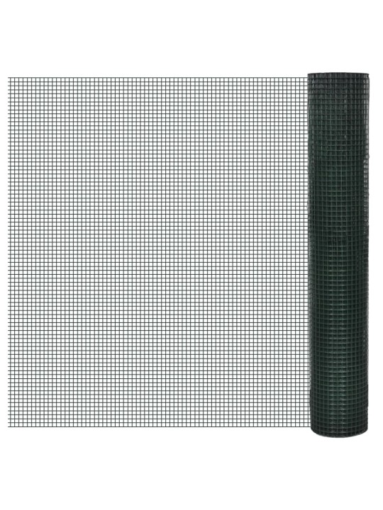 Kanaverkko galvanoitu teräs 1x25 m vihreä