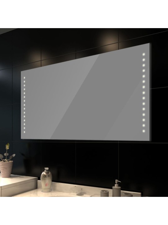 Kylpyhuoneen peili LED-valoilla 100 x 60 cm