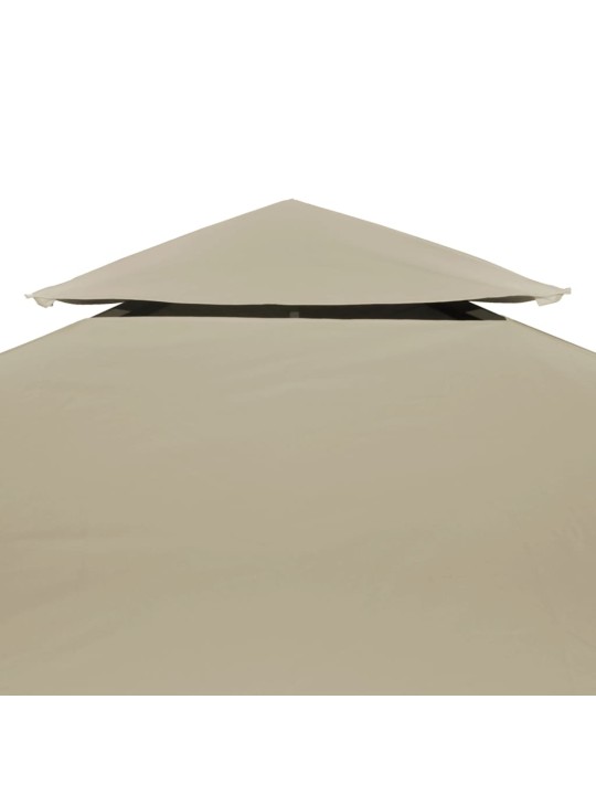 Huvimajan vaihtokatto 310 g/m² Beige 3 x 3 m