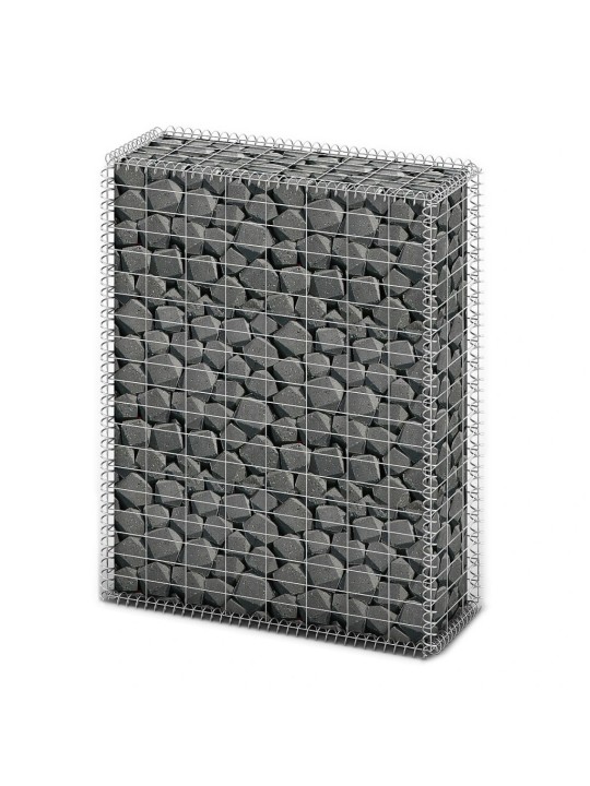 Gabion/kivikori kansilla galvanoitu vaijeri 100x80x30 cm